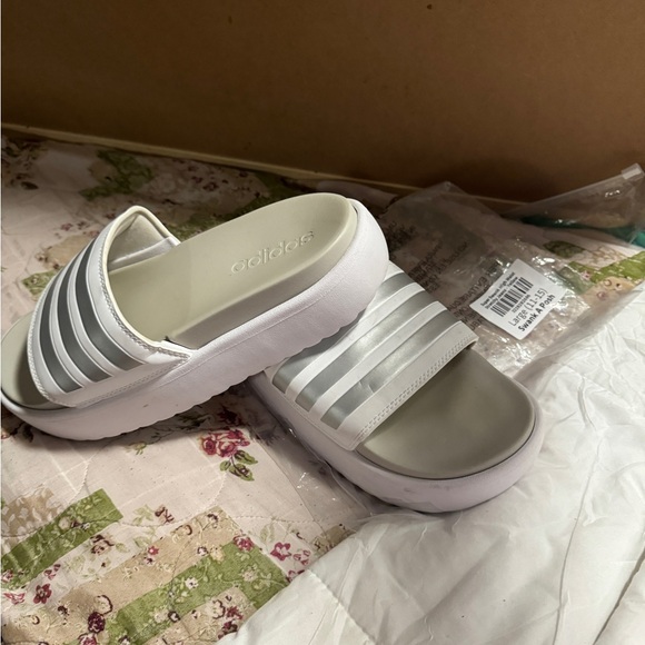 Adidas platform slides size 10 - Picture 2 of 3